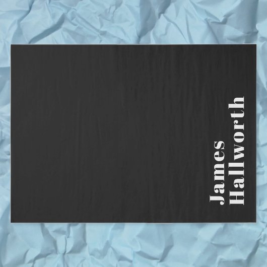 Stylish Editable Retro Modern Name (oder anderer T Seidenpapier