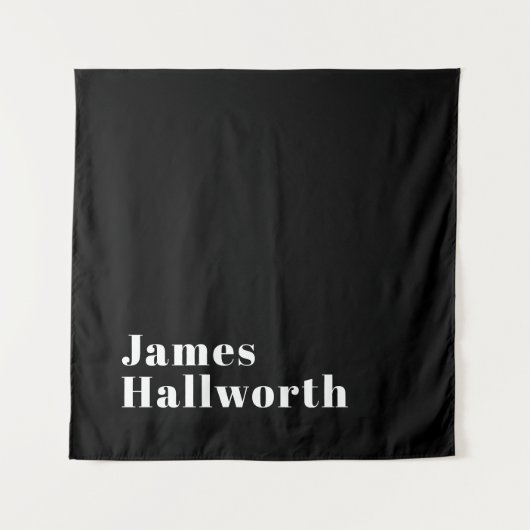 Stylish Editable Retro Modern Name (oder anderer T Wandteppich (Vorderseite)