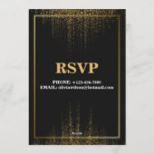 Stylish & Elegant Birthday Party Invitation Einladung (Rückseite)