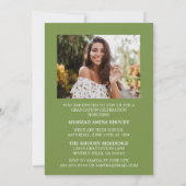 STYLISH ELEGANT SCRIPT 2 GRADUATE PARTY EINLADUNG (Rückseite)