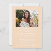 STYLISH ELEGANT SCRIPT 2 GRADUATE PARTY EINLADUNG (Rückseite)