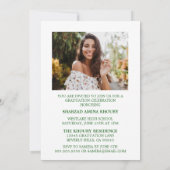 STYLISH ELEGANT SCRIPT 2 GRADUATE PARTY EINLADUNG (Rückseite)