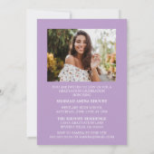 STYLISH ELEGANT SCRIPT 2 GRADUATE PARTY EINLADUNG (Rückseite)