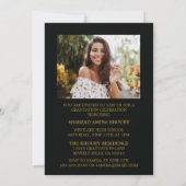 STYLISH ELEGANT SCRIPT 2 GRADUATE PARTY EINLADUNG (Rückseite)