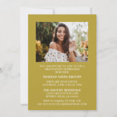 STYLISH ELEGANT SCRIPT 2 GRADUATE PARTY EINLADUNG (Rückseite)