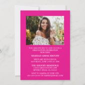 STYLISH ELEGANT SCRIPT 2 GRADUATE PARTY EINLADUNG (Rückseite)