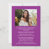 STYLISH ELEGANT SCRIPT 2 GRADUATE PARTY EINLADUNG (Rückseite)