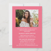 STYLISH ELEGANT SCRIPT 2 GRADUATE PARTY EINLADUNG (Rückseite)