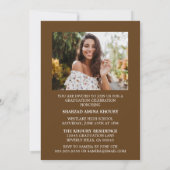 STYLISH ELEGANT SCRIPT 2 GRADUATE PARTY EINLADUNG (Rückseite)