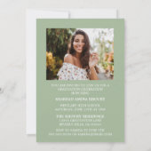 STYLISH ELEGANT SCRIPT 2 GRADUATE PARTY EINLADUNG (Rückseite)