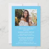 STYLISH ELEGANT SCRIPT 2 GRADUATE PARTY EINLADUNG (Rückseite)