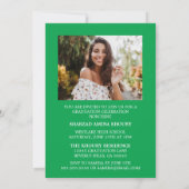 STYLISH ELEGANT SCRIPT 2 GRADUATE PARTY EINLADUNG (Rückseite)