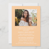 STYLISH ELEGANT SCRIPT 2 GRADUATE PARTY EINLADUNG (Rückseite)