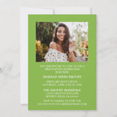 STYLISH ELEGANT SCRIPT 2 GRADUATE PARTY EINLADUNG (Rückseite)