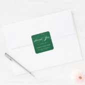 STYLISH ELEGANT SCRIPT DANK IHNEN STICKER (Umschlag)