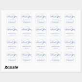 STYLISH ELEGANT SCRIPT DANK IHNEN STICKER (Blatt)