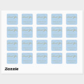 STYLISH ELEGANT SCRIPT DANK IHNEN STICKER (Blatt)