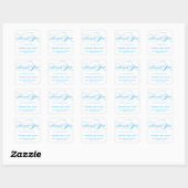 STYLISH ELEGANT SCRIPT DANK IHNEN STICKER (Blatt)