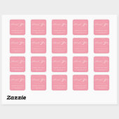 STYLISH ELEGANT SCRIPT DANK IHNEN STICKER (Blatt)