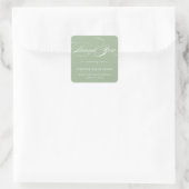 STYLISH ELEGANT SCRIPT DANK IHNEN STICKER (Tasche)