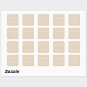 STYLISH ELEGANT SCRIPT DANK IHNEN STICKER (Blatt)