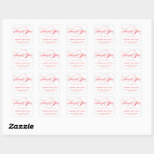 STYLISH ELEGANT SCRIPT DANK IHNEN STICKER (Blatt)
