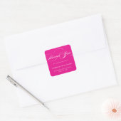 STYLISH ELEGANT SCRIPT DANK IHNEN STICKER (Umschlag)