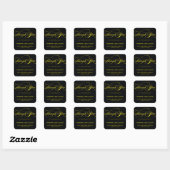 STYLISH ELEGANT SCRIPT DANK IHNEN STICKER (Blatt)