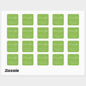 STYLISH ELEGANT SCRIPT DANK IHNEN STICKER (Blatt)