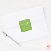 STYLISH ELEGANT SCRIPT DANK IHNEN STICKER (Umschlag)