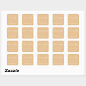 STYLISH ELEGANT SCRIPT DANK IHNEN STICKER (Blatt)