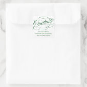 STYLISH ELEGANT SCRIPT GRADUATE DANK IHNEN STICKER (Tasche)