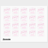 STYLISH ELEGANT SCRIPT GRADUATE DANK IHNEN STICKER (Blatt)