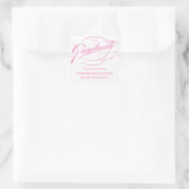 STYLISH ELEGANT SCRIPT GRADUATE DANK IHNEN STICKER (Tasche)