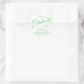 STYLISH ELEGANT SCRIPT GRADUATE DANK IHNEN STICKER (Tasche)