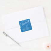 STYLISH ELEGANT SCRIPT GRADUATE DANK IHNEN STICKER (Umschlag)