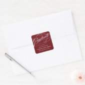 STYLISH ELEGANT SCRIPT GRADUATE DANK IHNEN STICKER (Umschlag)