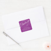 STYLISH ELEGANT SCRIPT GRADUATE DANK IHNEN STICKER (Umschlag)