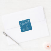 STYLISH ELEGANT SCRIPT GRADUATE DANK IHNEN STICKER (Umschlag)