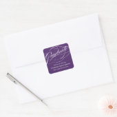 STYLISH ELEGANT SCRIPT GRADUATE DANK IHNEN STICKER (Umschlag)