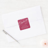 STYLISH ELEGANT SCRIPT GRADUATE DANK IHNEN STICKER (Umschlag)