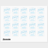 STYLISH ELEGANT SCRIPT GRADUATE DANK IHNEN STICKER (Blatt)