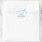 STYLISH ELEGANT SCRIPT GRADUATE DANK IHNEN STICKER (Tasche)