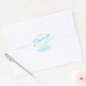 STYLISH ELEGANT SCRIPT GRADUATE DANK IHNEN STICKER (Umschlag)
