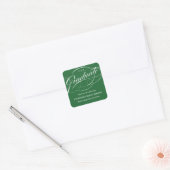 STYLISH ELEGANT SCRIPT GRADUATE DANK IHNEN STICKER (Umschlag)