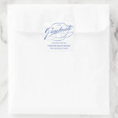 STYLISH ELEGANT SCRIPT GRADUATE DANK IHNEN STICKER (Tasche)