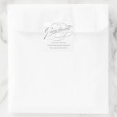 STYLISH ELEGANT SCRIPT GRADUATE DANK IHNEN STICKER (Tasche)