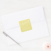 STYLISH ELEGANT SCRIPT GRADUATE DANK IHNEN STICKER (Umschlag)