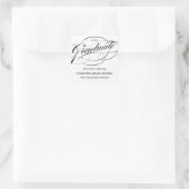 STYLISH ELEGANT SCRIPT GRADUATE DANK IHNEN STICKER (Tasche)