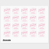 STYLISH ELEGANT SCRIPT GRADUATE DANK IHNEN STICKER (Blatt)